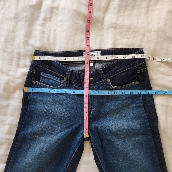 Paige Two-tone Mid-rise Kala Jeans Skinny Fit size 25 USA Made - Picture 3 of 7